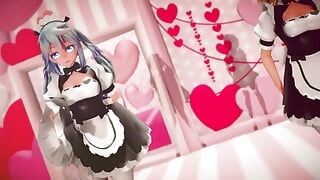 Mmd r-18 anime kızları seksi dans eden klip 276