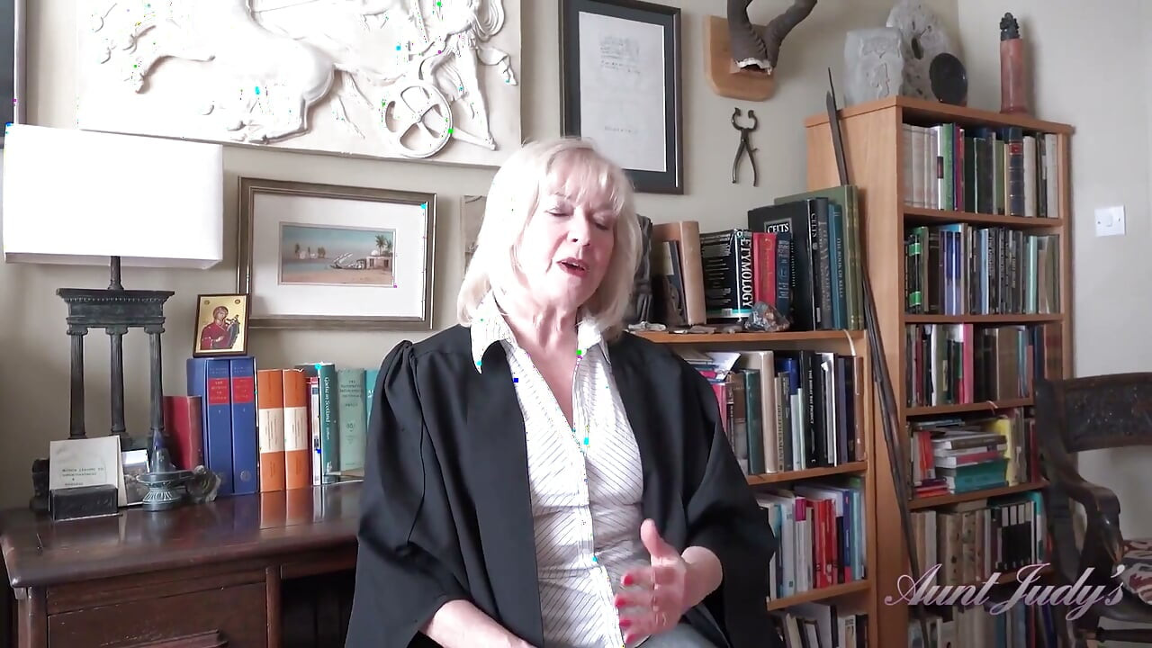 Auntjudys - Your 69yo Mature Teacher Ms. Louise Helps You Get Your Grades up