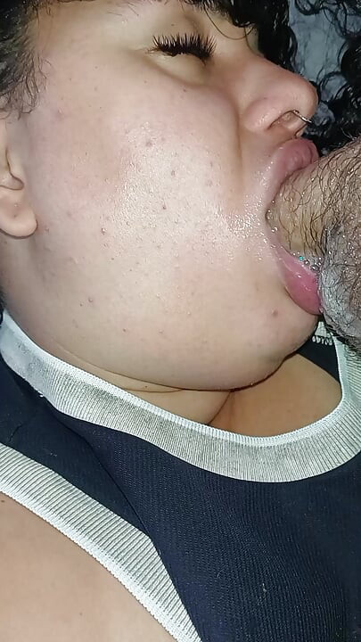 DAMN, BUBBLING AND FUCKING CUCKOLD'S COCK WITH HIS BLOWJOB