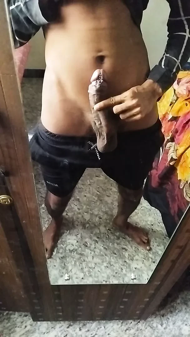 Mirror masturbation pt2, banana dick is busy, massage, pump