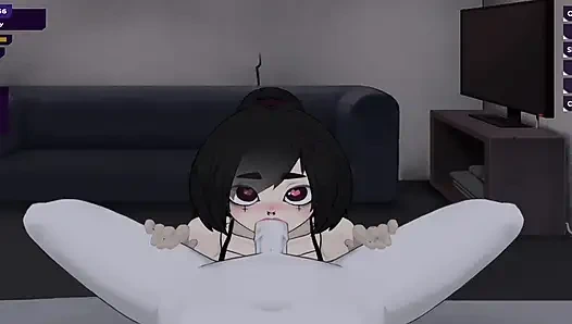 My dystopian robot girlfriend letting her take the lead again