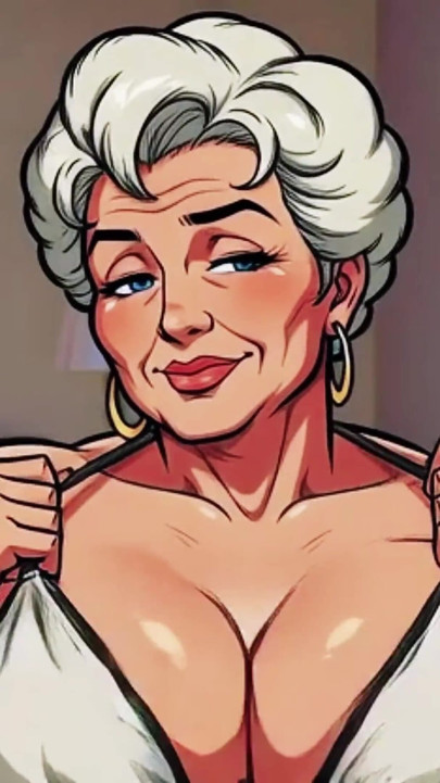 Ai Granny Deep Cleavage Tease Close Ups