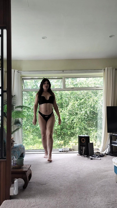 Just me walking in my living room... Showing off my bum