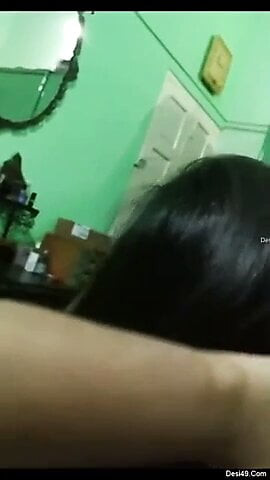 Indian Desi Girl gives blowjob to boss