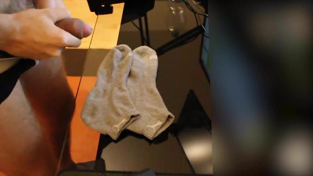 Cum on my new grey Puma socks