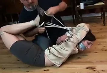 very tight back breaking bondage