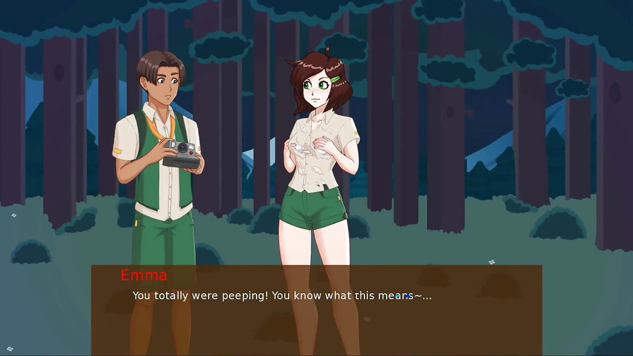 Camp Mourning Wood - Bahagian 4 - Bogel Oleh Loveskysanhentai