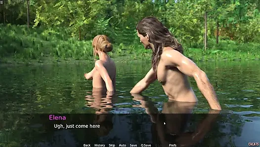 Step Sister Having Fun With Stepbro In The Lake Water