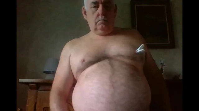 grandpa stroke on webcam