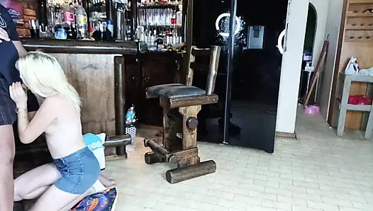 Blow job blond