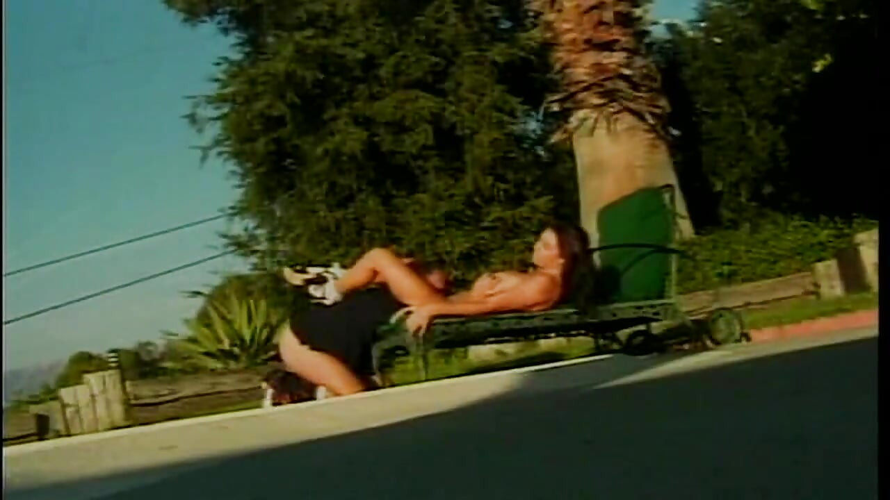 Busty Brunette MILF Rides Passionately Outdoors with Lover