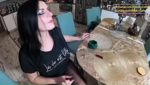 Tight Jeans Dance Slut Gagging Facefuck & Cum on My Tangas