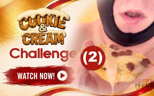 Cum Biscuit at Gloryhole Squirted on the Biscuit