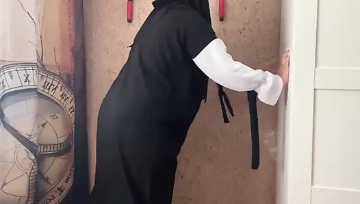 Egyptian Wife Wet Panties During Yoga