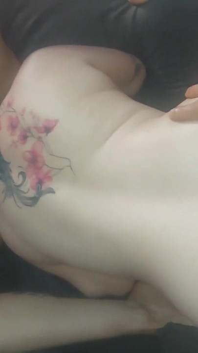 Thrilling moment from "I caught my naughty stepsister riding her boyfriend and ended up joining them in a FFM threesome"