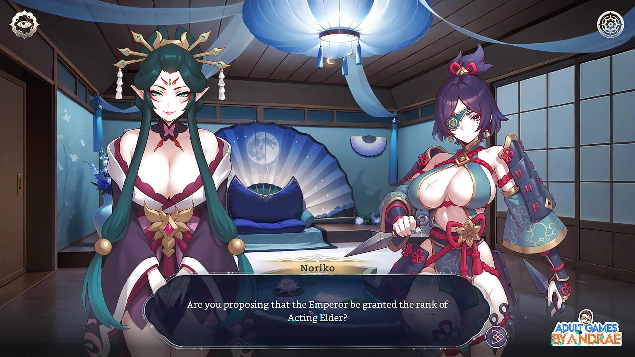 Harem Fantasy - Kinky Ninja Rolando Jogo Parte 1 - Entrando Na Vila De Kagura