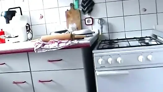 Brunette Fucks Herself Deep with Rolling Pin