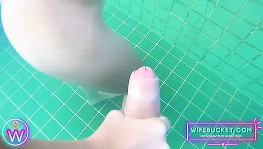 WifeBucket Amateurs - трахнул мою женушку тайно в бассейне