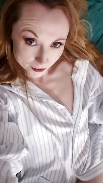 Horny Cougar MILF Video Phone Sex Challenge: While Boyfriend's in the Shower