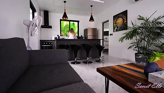 Step Siblings: Kinky Pussy RUBBING ended with CREAMPIE - Secret Elle