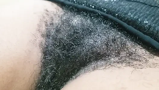 Hairy Pussy Brunette MILF With Intimate Close Up Visuals