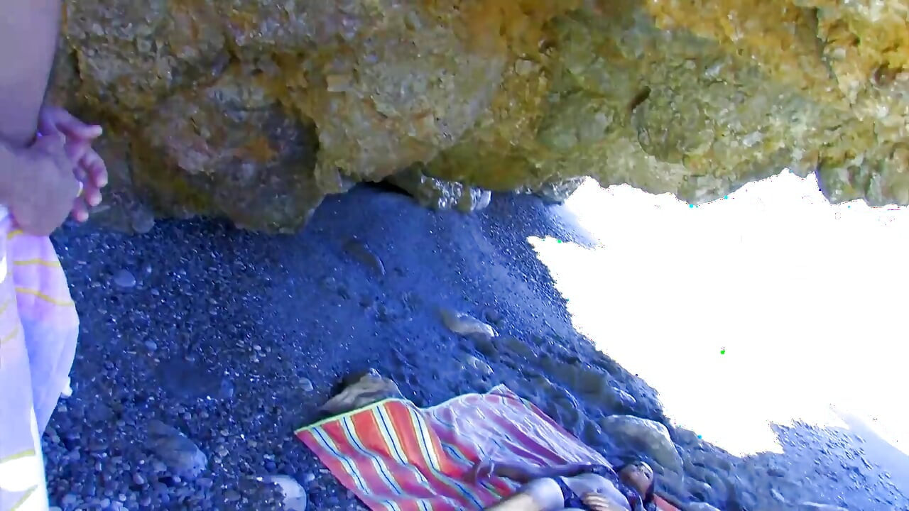 Sexy couple loves the sex on the beach