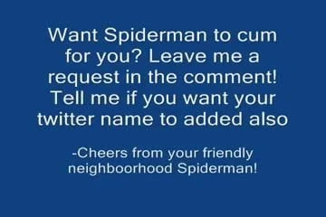 Spiderman cum tributes slutsam94