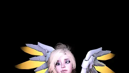 Overwatch Mercy Costume Lap Dance