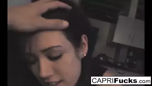Capri loves to suck big cocks