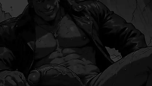 Erotic Men Comic Style Art