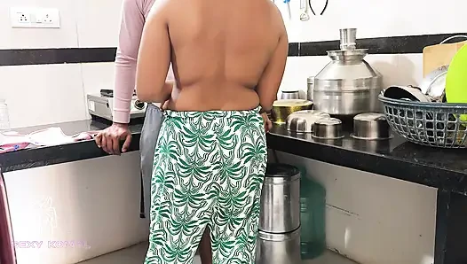 Komal wasn't cooking kitchen food, she was fucked from behind.