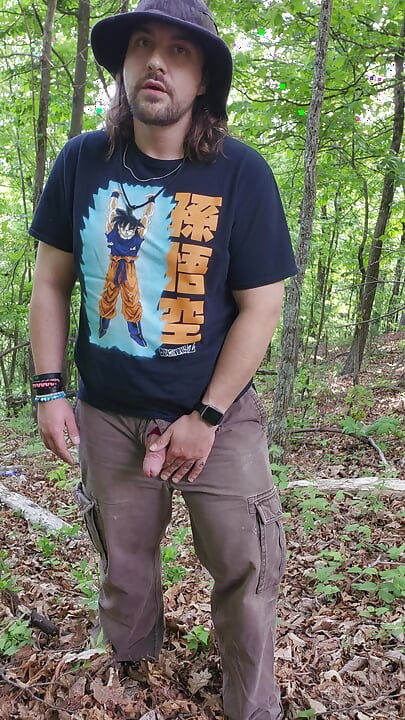 Pissing in the Woods at the Rest Area