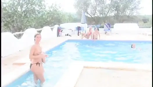 Hot MILFs in swimming pool