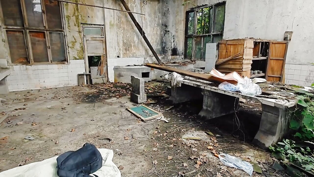 Mischievous Boy's Birthday Special: Masturbation, Moaning, and Ejaculation in the Kitchen of an Abandoned Academy