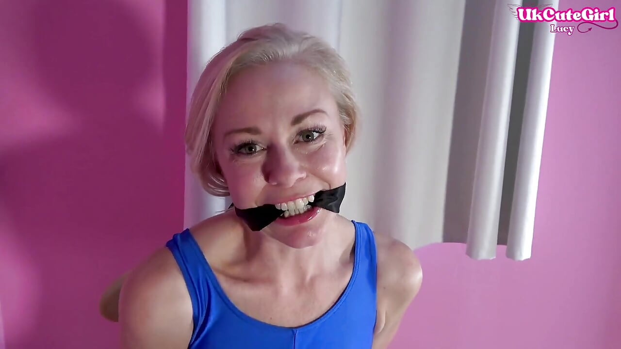 Rope Tied & Gagged in Spandex for You Sub Begs to Be Restrained