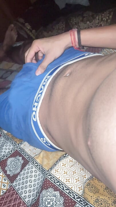 Waking up early morning found dick is going outside my underwear