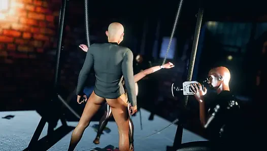 3 boyutlu büyük memeli Asyalı orta yaşlı seksi kadın yaşlı yarakla bdsm seks yapıyor