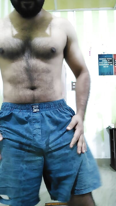 Muscular young Indian boy undresses and masturbates - Dickenzlin
