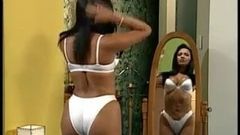 mainstream latina cougar actress satin bra panty