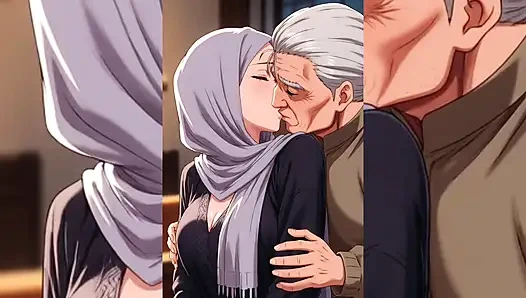 Gadis muslim berhijab dientot habis-habisan sama pria tua yang jelek dan bejat - diremas, dicium, dientot habis-habisan bagian 2