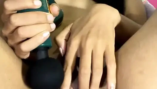 My Young Indian Kitty Wife Showing Her Pussy Massage and Fingring in Ass with Lovense Full Horney