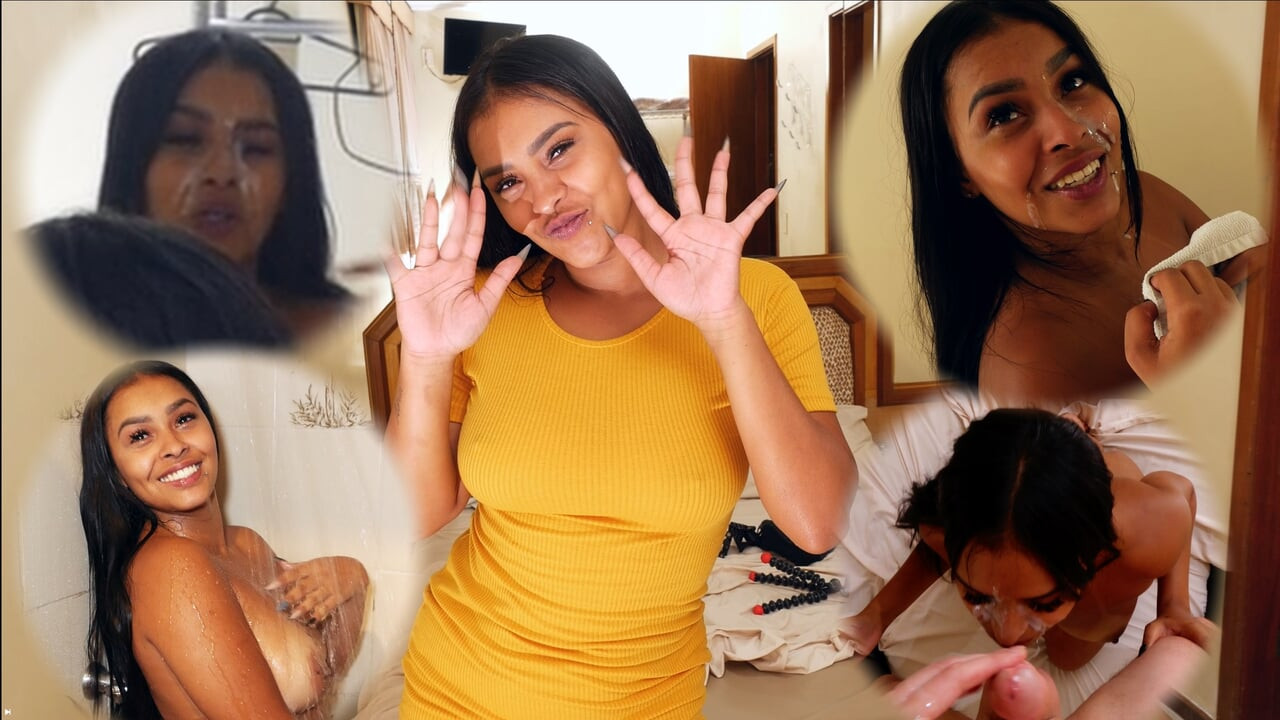 Big brown booty Brazilian babe POV sex and fuck!