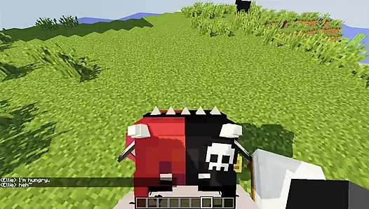 Beautiful girl dressed as a cow wants me to milk her and give her my milk