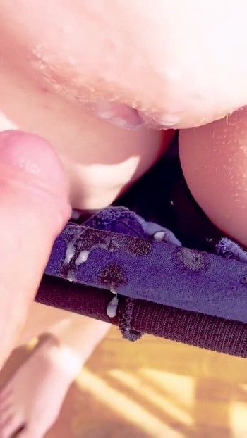 Iconic moment from "Quick Sex and Cumming in Yoga Pants Before Workout"