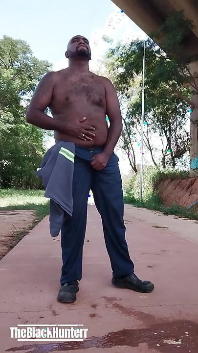 Coming back from work I stopped to pee and ended up taking off all my clothes on the street