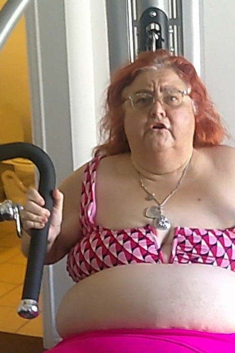 Big Beauty Nurse Vicki Is Exercising in the Gym Part 1