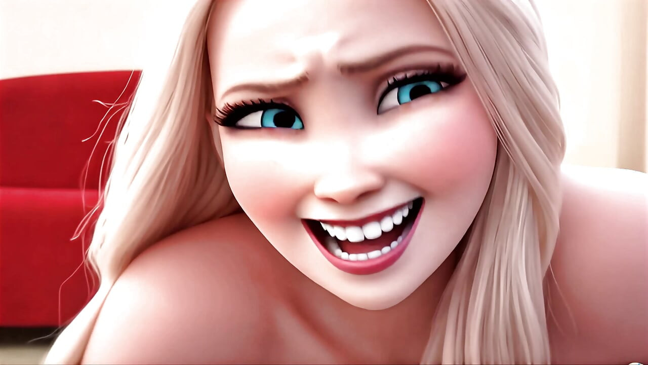 エルサは自分の穴のすべてで射精してほしいと懇願する