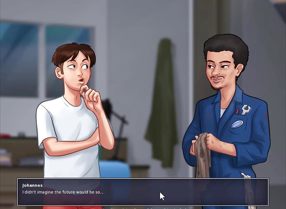 Summertime saga - sucking on jenny's boobs