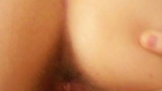 Tonguing a married woman's asshole