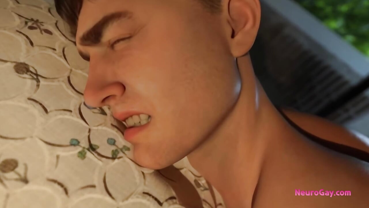 Warm arms and soft thrusts as he dreams away